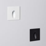 Balise LED Extérieure 3W Encastrable au Mur Carée Bombée Olite Blanche – Image 7