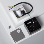 Balise LED Extérieure 3W Encastrable au Mur Carée Bombée Olite Blanche – Image 8