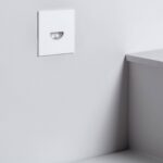Balise Murale Extérieure LED 2W Encastrable Aluminium Carrée Blanche Guell Blanc neutre 4000K