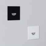 Balise LED Extérieure 2W Encastrable au Mur Carrée Guell Noire – Image 14