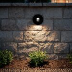 Balise LED Extérieure 2W Encastrable au Mur Ronde Olite Noire Blanc chaud 2700K – Image 11