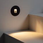 Balise LED Extérieure 2W Encastrable au Mur Ronde Olite Noire Blanc chaud 2700K – Image 13