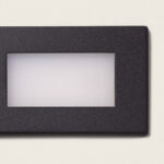 Balise Murale Extérieure LED 3W Acier Inoxydable Encastrable Adal Noir – Image 2