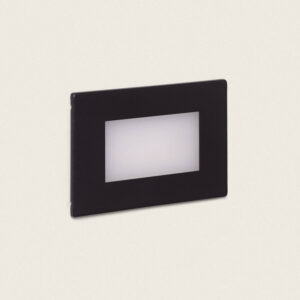 Balise Murale Extérieure LED 3W Acier Inoxydable Encastrable Adal Noir