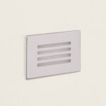 Balise Murale Extérieure LED 3W Acier Inoxydable Encastrable Elis Argent