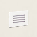 Balise Murale Extérieure LED 3W Acier Inoxydable Encastrable Elis Blanc