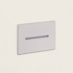 Balise Murale Extérieure LED 3W Acier Inoxydable Encastrable Wabi Linear Argent