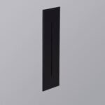 Balise Murale Extérieure LED 3W Encastrable Aluminium Rectangulaire Noire Wabi Linear