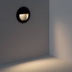 Balise LED Extérieure 3W Encastrable au Mur Ronde Olite Noire Blanc chaud 2700K – Image 14