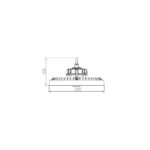 Cloche LED Industrielle UFO 100W 170lm/W LIFUD Dimmable 0-10V HBD Blanc neutre 120º 4000K – Image 7