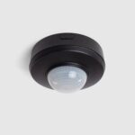 Détecteur de Mouvement PIR Crépusculaire 360º En Saillie/Encastré Extérieur IP54 Noir