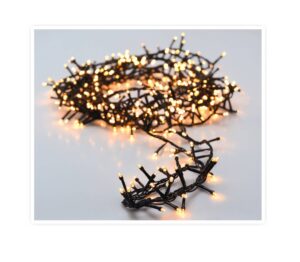 Guirlande LED Extérieure Câble Noir Blanc Chaud 8m Racimo
