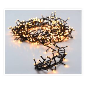 Guirlande LED Extérieure Câble Noir Blanc Chaud 8m Racimo