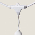 Kit Guirlande Waterproof 5.5m Blanche + 8 Ampoules LED E27 Filament 4W Blanc neutre 4000K – Image 12