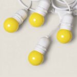 Kit Guirlande Waterproof 5.5m Blanche + 8 Ampoules LED E27 G45 3W de Couleurs Jaune – Image 10