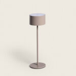 Lampe à Poser LED 2W Portable avec Batterie USB Rechargeable Métal Mounka Round.