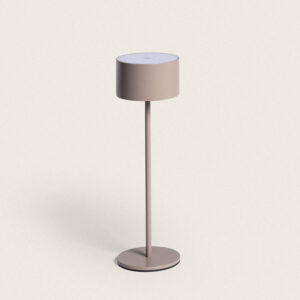 Lampe à Poser LED 2W Portable avec Batterie USB Rechargeable Métal Mounka Round.