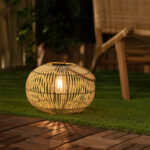 Lampe à Poser LED Extérieure Solaire Rotin Sirpur – Image 13