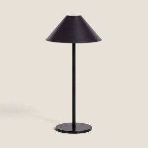 Lampe à Poser LED Portable avec Batterie USB Rechargeable Métal Kivuli Noir