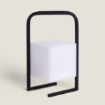Lampe à Poser LED Portative Extérieure en Aluminium 2.5W Tiber avec Batterie Rechargeable USB Noir