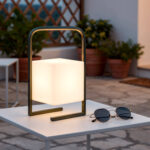 Lampe à Poser LED Portative Extérieure 2.5W Tiber avec Batterie Rechargeable USB Vert kaki – Image 12
