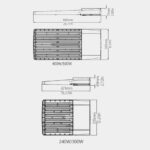 Projecteur LED Deux Modules Premium 160 lm/W IP66 INVENTRONICS Dimmable 0-10 V Pyros II 400 W 64000 lm – Image 4