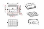 Projecteur LED Solaire IP65 avec Détecteur de Mouvement PIR et Crépusculaire 12 W 196 mmx275 mm 650 mA 196 mm 275 mm 0.16 6.5 W 7.4 V 10 V – Image 11