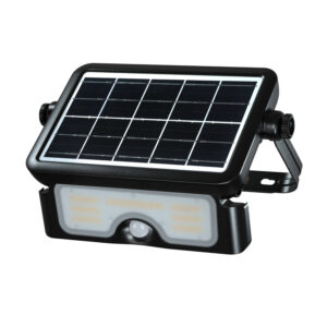 Projecteur LED 3CCT Solaire IP65 avec Détecteur de Mouvement PIR et Crépusculaire 7 W 132 mmx193 mm 220 mA 132 mm 193 mm 0.15 2.6 W 3.7 V 3 V