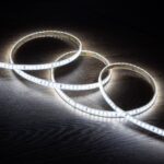 Ruban LED Dimmable 220V AC Auto-Redressement 120LED/m Blanc Froid IP65 High Lumen sur Mesure Largeur 12mm Coupe tous les 10cm