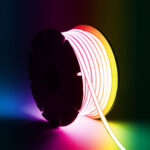 Ruban LED RGB 220V WCOB 420 LED/m BOBINE 50m 15W/m SILICONE FLEX Largeur 12mm IP65 Coupe 50cm
