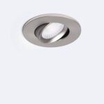 Spot Downlight Ignifuge LED 5-8W Rond Dimmable IP65 Coupe Ø 65 mm Design Ajustable Argent – Image 2