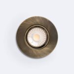 Spot Downlight Ignifuge LED 5-8W Rond Dimmable IP65 Coupe Ø 65 mm Design Ajustable Doré – Image 3
