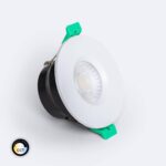 Spot Downlight Ignifuge LED 5-8W Rond Dimmable IP65 Coupe Ø 65 mm Design Blanc