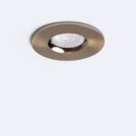 Spot Downlight Ignifuge LED 5-8W Rond Dimmable IP65 Coupe Ø 65 mm Solid Design Sélectionnable (chaud-neutre) Doré – Image 2