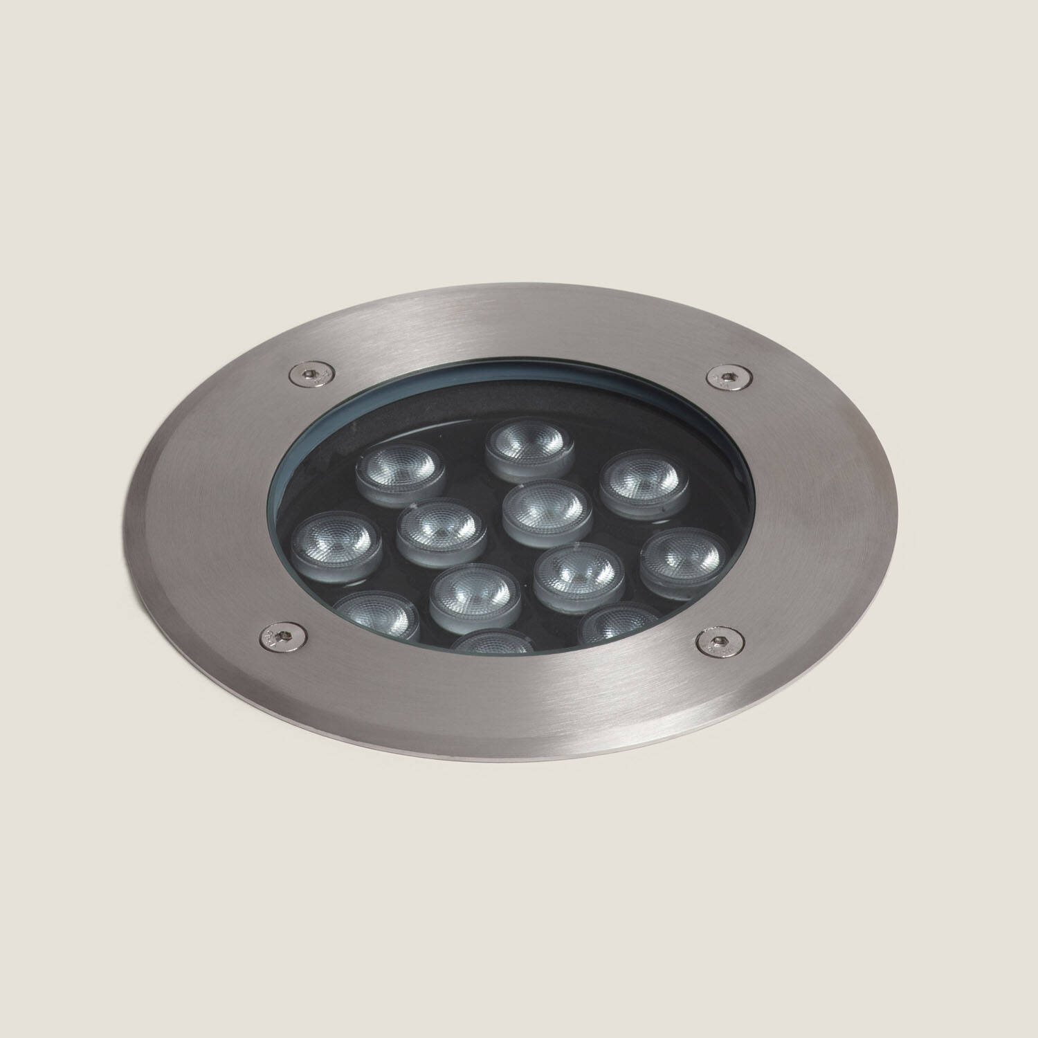 Spot Extérieur LED 12W Solid Encastrable au Sol Inox Hallo Spot Extérieur LED 12W Solid Encastrable au Sol Inox Hallo
