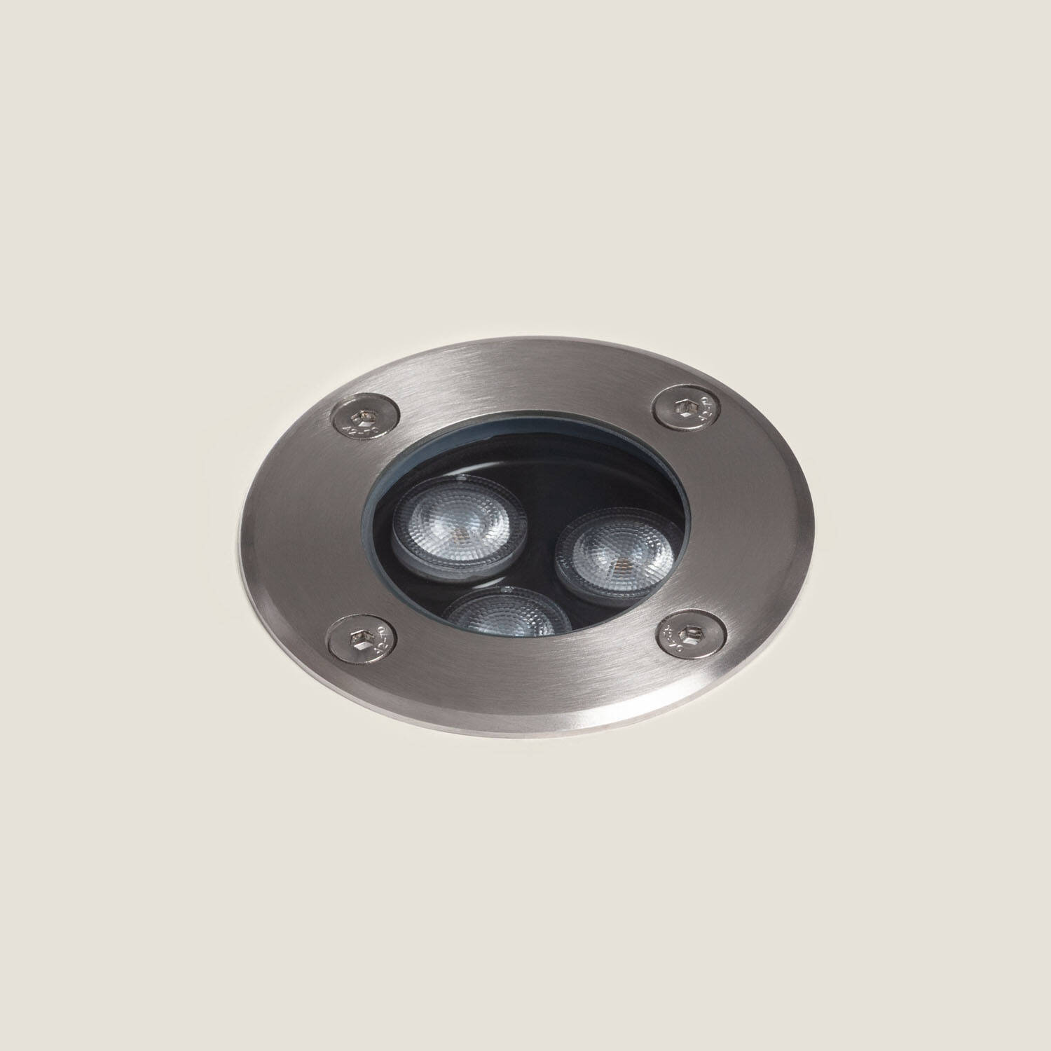 Spot Extérieur LED 3W Solid Encastrable au Sol Inox Hallo Spot Extérieur LED 3W Solid Encastrable au Sol Inox Hallo