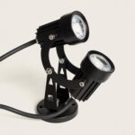 Spot Extérieur LED Double 6W en Saillie Aluminium 14cm Hevlot – Image 3
