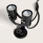 Spot Extérieur LED Double 6W en Saillie Aluminium 14cm Hevlot – Image 4