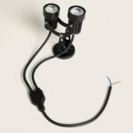 Spot Extérieur LED Double 6W en Saillie Aluminium 14cm Hevlot – Image 5