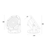 Spot LED Fixation au Sol 12V 36W Submersible IP68 – Image 5
