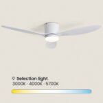 Ventilateur de Plafond avec Éclairage Silencieux DC Weimar Blanc – Image 11