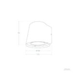 Applique Murale Extérieure Aluminium Darjan Oroco II Blanc – Image 8