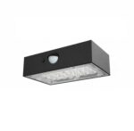 Applique Murale Extérieure LED 3W avec Détecteur PIR Karl Solaire Blanc chaud 3000K Noir