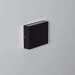 Applique Murale LED Extérieure Luming II 6W Éclairage Double Face Carrée Noire