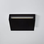Applique murale extérieure LED carrée noire aluminium up & down – Image 4