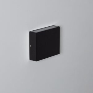 Applique Murale LED Extérieure Luming II 6W Éclairage Double Face Carrée Noire