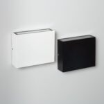 Applique murale extérieure LED carrée noire aluminium up & down – Image 6