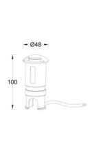 Balise Extérieure LED 3W Encastrable au Sol 4L Argent Blanc chaud 2700K – Image 5