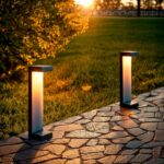 Balise Extérieure LED 7W en Saillie sur Pied 40cm Cascade – Image 2