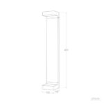 Balise Extérieure LED 7W en Saillie sur Pied 40cm Cascade – Image 7